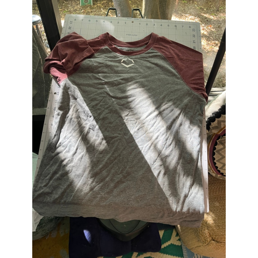 Men's Evoshield Short Sleeve Tee M Gray Red